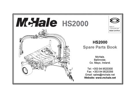 McHale HS2000 Parts manual catalog PDF Download - Service manual Repair manual PDF Download