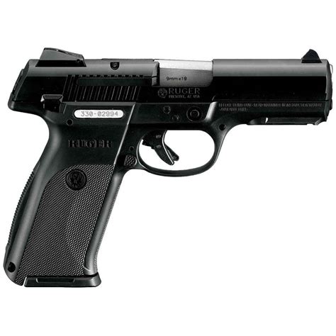 Ruger SR9 9mm Luger 4.14in Black Pistol - 17+1 Rounds - Black ...