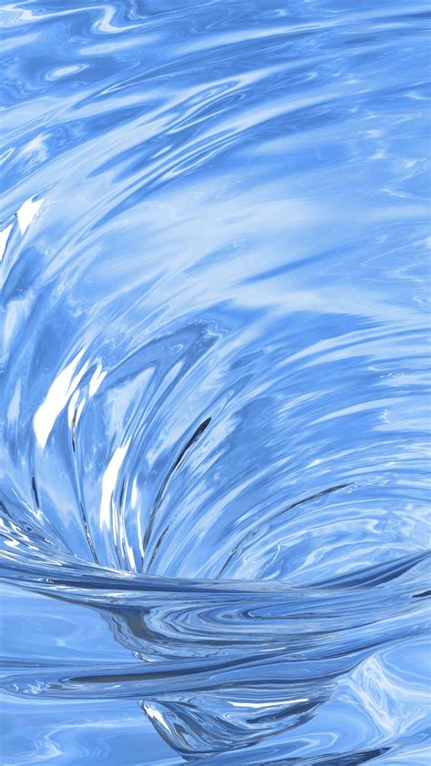 Swirling in the sea clean and blue water Wallpaper Download 1080x1920