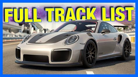 Forza Motorsport 7 : FULL TRACK LIST!! - YouTube