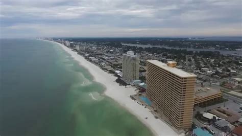 Drone Aerial View of Panama City Beach, Florida - DJI Phantom 3 Advanced 1080P - January 2016 ...