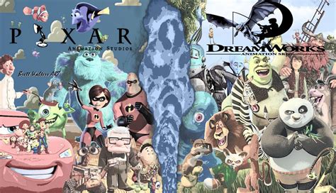 Pixar vs Dreamworks Wallpaper by GeekTruth64 on DeviantArt