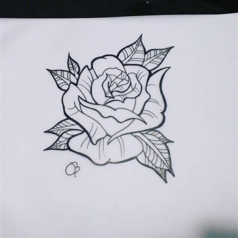 Rose, Archival ink on tracing paper, A4 : r/Art