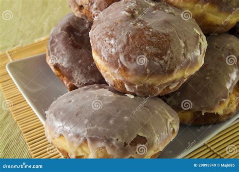 Donuts with icing stock image. Image of crusty, doughnuts - 29095949