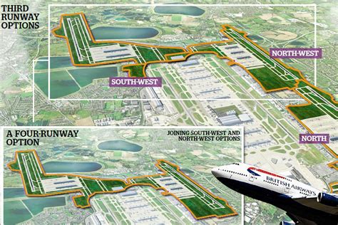 Super Heathrow: airport unveils 4-runway plan which would let it handle ...