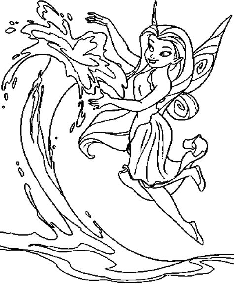 Silvermist Fairy Disney Coloring Pages for Kid