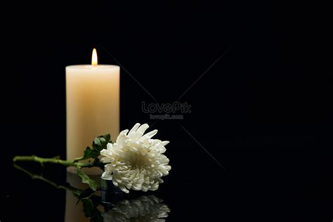 Pray For Blessing Burn Candles Black Background Picture And HD Photos ...