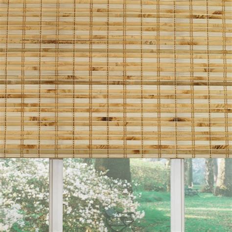 Levolor Natural Bamboo Light Filtering Bamboo Natural Roman Shade ...