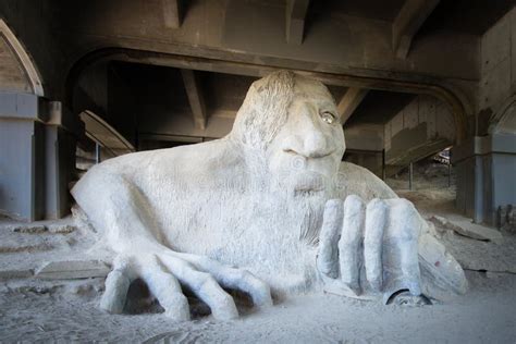 Fremont Troll, Aurora Bridge, Seattle, WA Editorial Stock Photo - Image ...