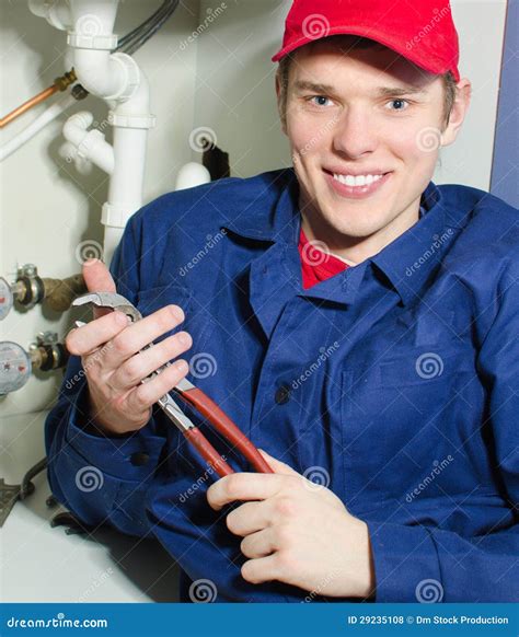 Plumber In Uniform Royalty Free Stock Photos - Image: 29235108