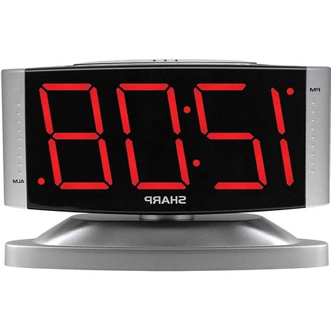 Digital Alarm Clock Snooze Large Display LED Loud