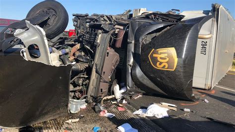 UPS truck collides with dump truck on I-20 in Sweetwater, driver seriously injured | KTXS