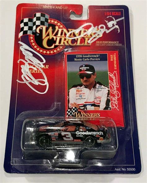 Dale Earnhardt Sr & Dale Earnhardt Jr Dual Signed 1/64 GM NASCAR Diecast Car COA - Autographed ...