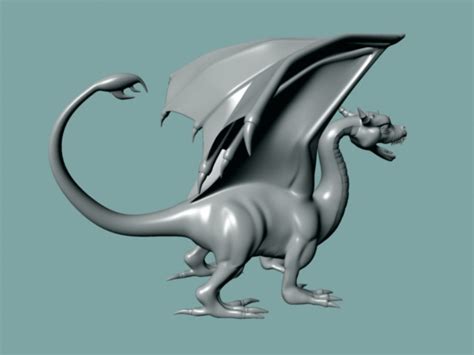 European Dragon 3d model Maya files free download - CadNav