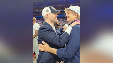 Bill Murray, son Luke celebrate on court after NCAA national ...