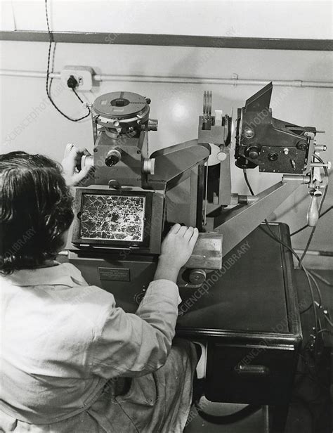 Metallurgical microscopy, 1960 - Stock Image - C025/0172 - Science Photo Library