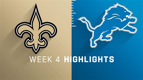 New Orleans Saints vs. Detroit Lions highlights | Week 4