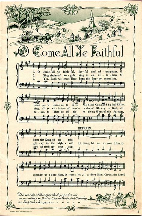 7 Best Free Printable Vintage Christmas Sheet Music PDF for Free at Printablee