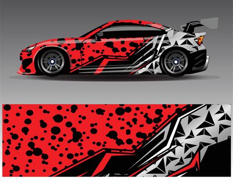 Car wrap design vector. Graphic abstract stripe racing background kit ...