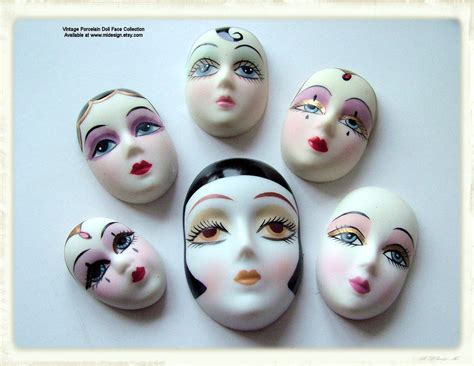 Melissa Ingram Beadwork: Vintage Porcelain Doll Face Cabochons