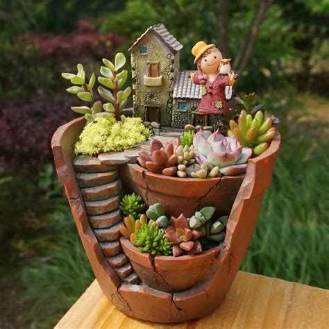 Aliexpress.com : Buy 1pc Creative Resin Decorative Succulent Plant Pot ...