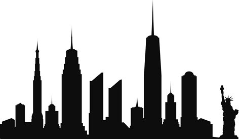 Nyc Skyline Silhouette at GetDrawings | Free download