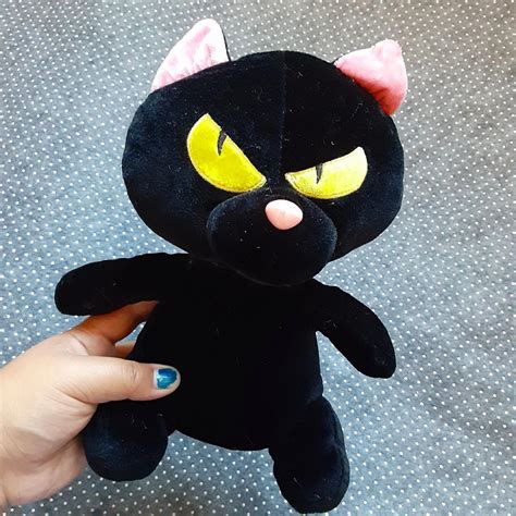 Black cat plush Size: 10" #cat #plush #plushie #toy - Depop