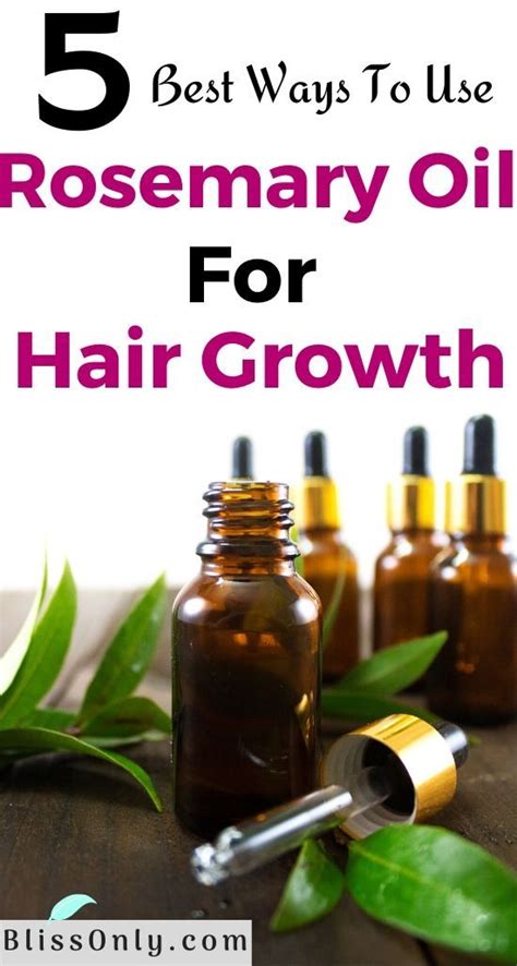 5 Ways To Use Rosemary Oil For Hair Growth - BlissOnly | Rosemary oil ...