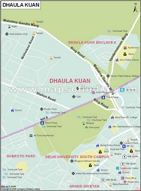 Dhaula Kuan Map