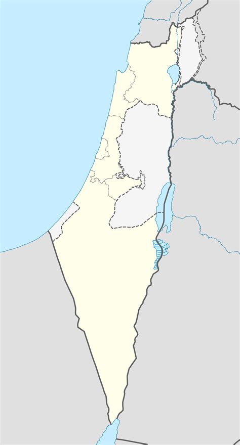 Israel Outline Map • Mapsof.net