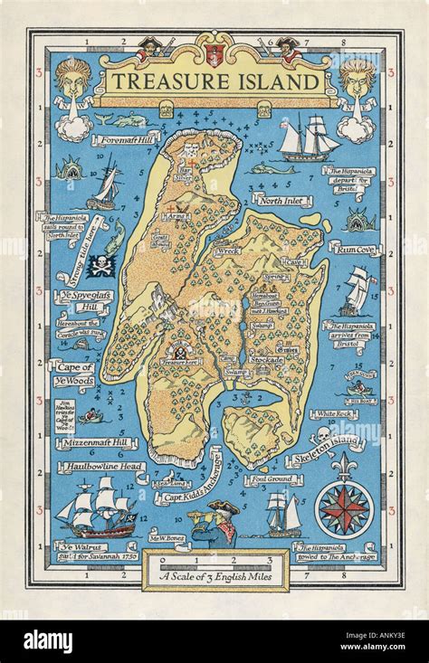 Treasure island map High Resolution Stock Photography and Images - Alamy