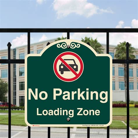 No Parking, Loading Zone Signature Sign, SKU: K2-1355