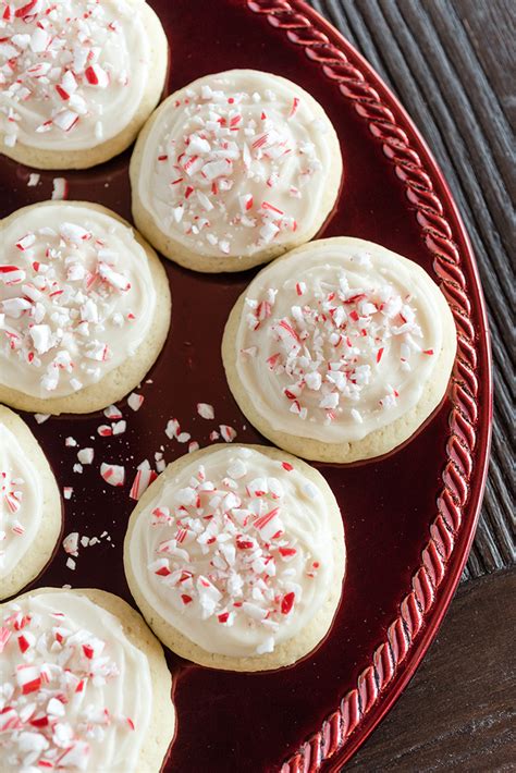 Best-Ever Sugar Cookies with Cream Cheese Candy Cane Frosting