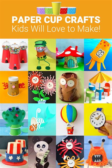 Crafts With Paper Cups: Ideas Kids Will Love! - DIY Candy