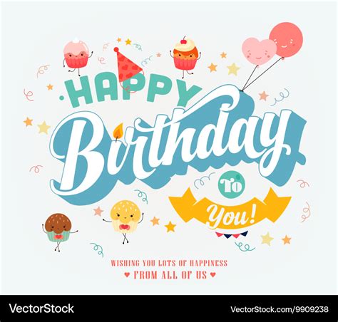 Happy birthday banner Royalty Free Vector Image