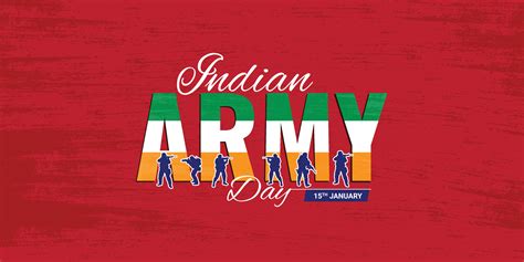 Vector illustration of Indian Army Day, celebrating the victory of the ...