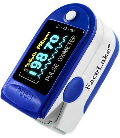 FL350 Pulse Oximeter with Lanyard , Carrying Case & Batteries | facelake