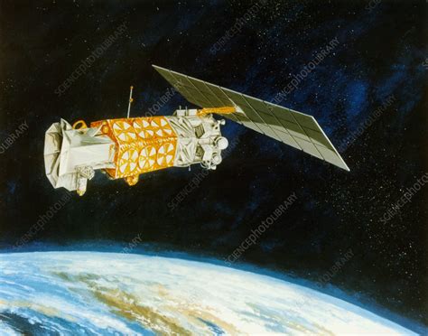 Artist's impression of DMSP 5D-2 met. satellite - Stock Image - S740/0011 - Science Photo Library