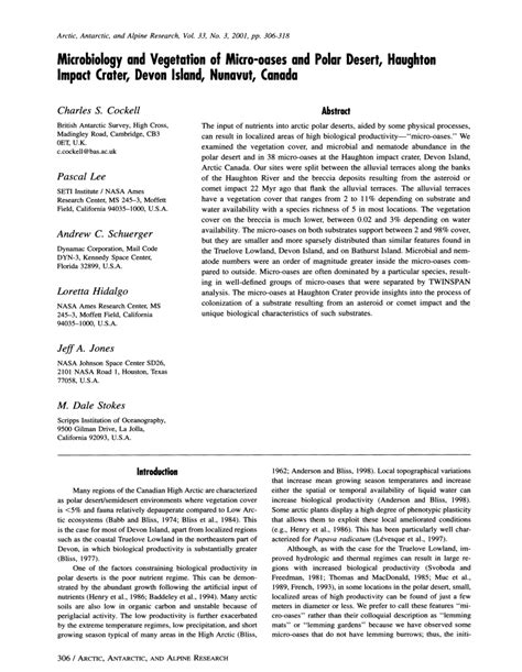 (PDF) Microbiology and Vegetation of Micro-Oases and Polar Desert ...