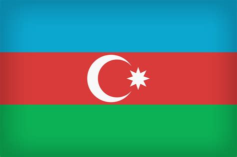 Azerbaijan Large Flag | Gallery Yopriceville - High-Quality Images and ...