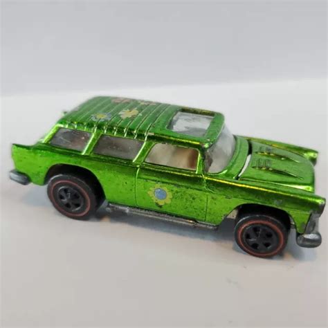 VINTAGE HOT WHEELS Redlines 1969 Classic Chevy Nomad Green w/ opening hood $59.99 - PicClick