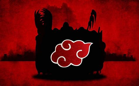 Download Akatsuki Logo Silhouettes Of The Clan Wallpaper | Wallpapers.com