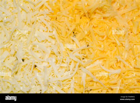 Two types of grated cheese for toppings Stock Photo - Alamy