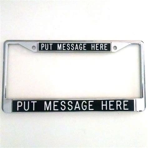 Personalized License Plate Frame