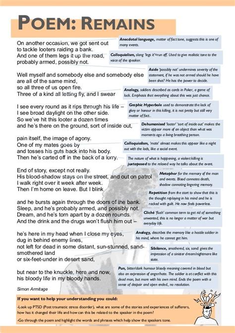 Aqa power and conflict poetry revision guide – Artofit