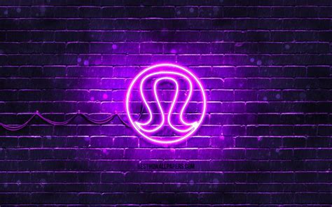 Download wallpapers Lululemon Athletica violet logo, 4k, violet ...