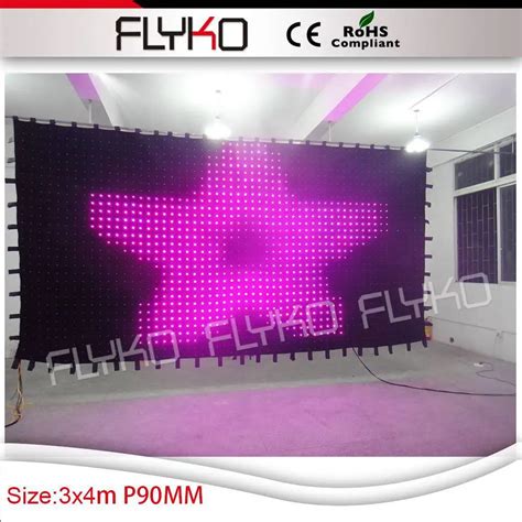 Free shipping P9 3X4M Flexible package led wall screen-in Stage ...