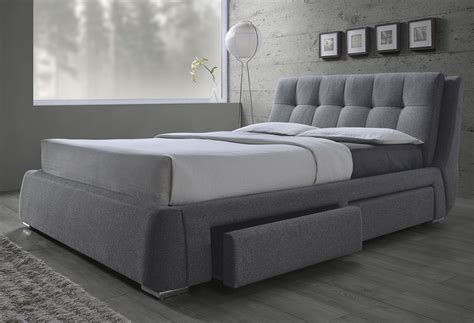 Fenbbrook Gray King Platform Storage Bed, 300523KE, Coaster Furniture