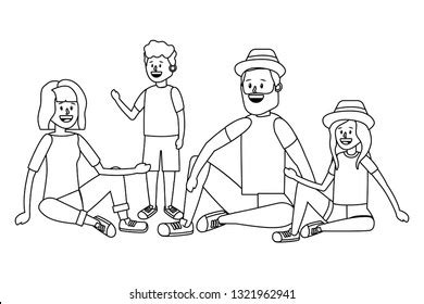 Family People Cartoon Stock Vector (Royalty Free) 1321962941 | Shutterstock