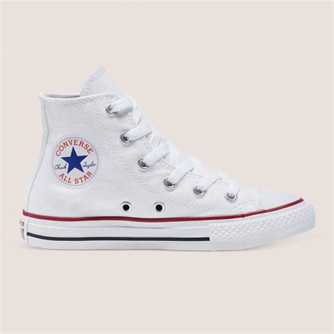 Converse Kids Chuck Taylor All Star Junior High Top White | Afterpay ...